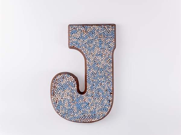 Geboorte letter blauw